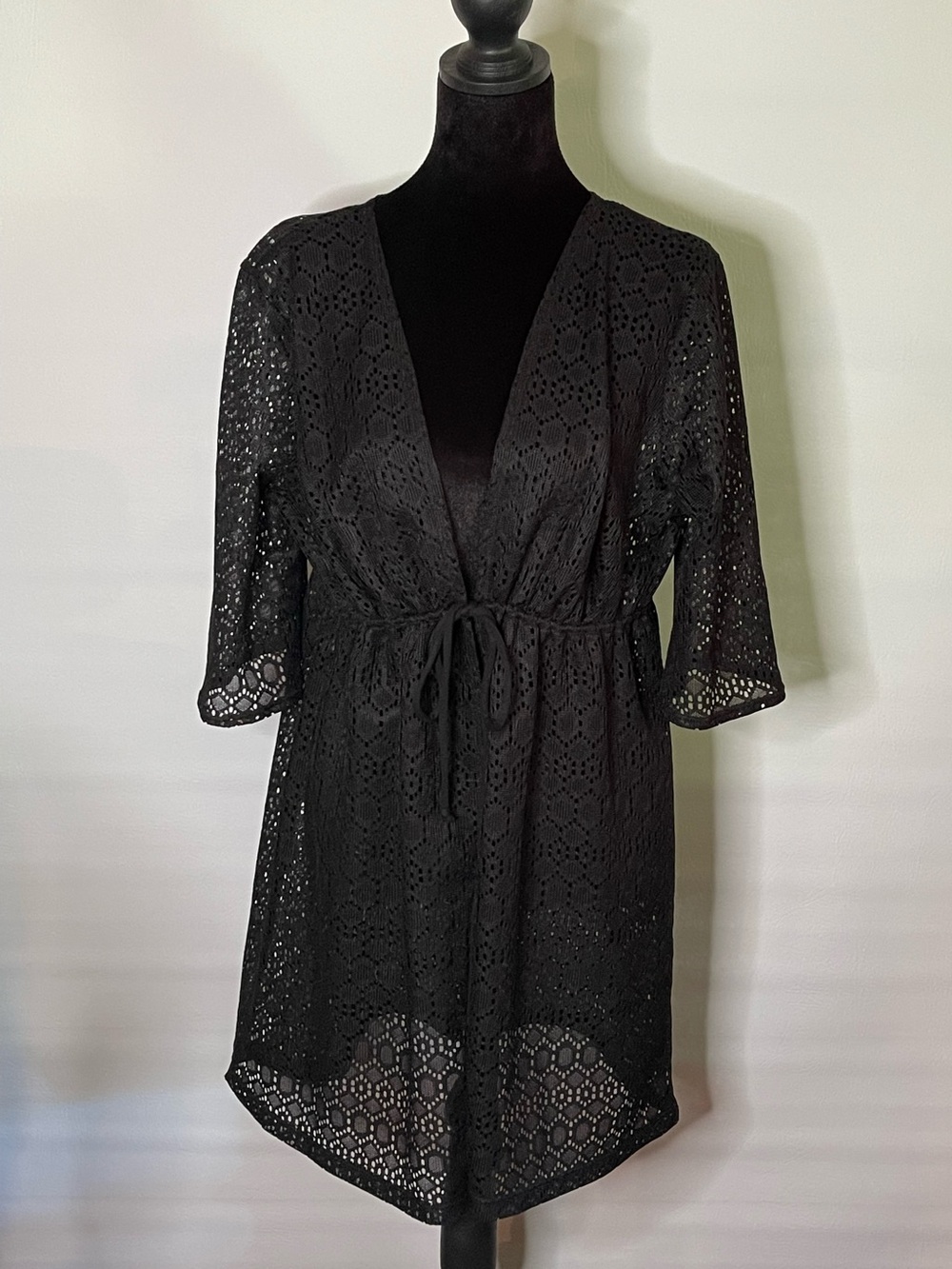 Catalina Black Tunic Cover-Up